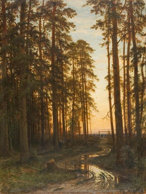 "Вечер в сосновом лесу.1875"